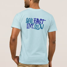 Navegación Rápida Impresión azul Náutica en la par