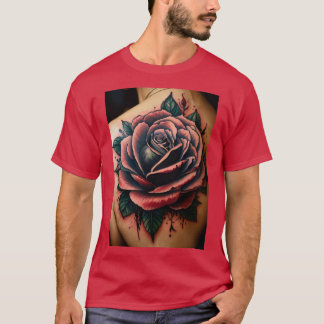 Camiseta Navegación sagrada: brújula Rosa estilo tatuaje T-