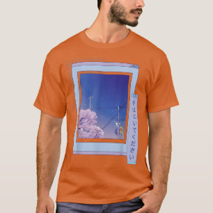 Camiseta Navegador de flores de cerezo urbano Sakura Cute A