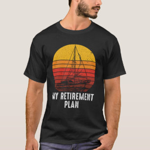 Camiseta Navegador de vela Retro Sunset Retirement