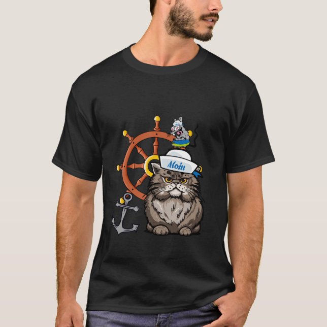 Camiseta Navegador Marítimo Rat Rat Rat Sailor Sail (Anverso)