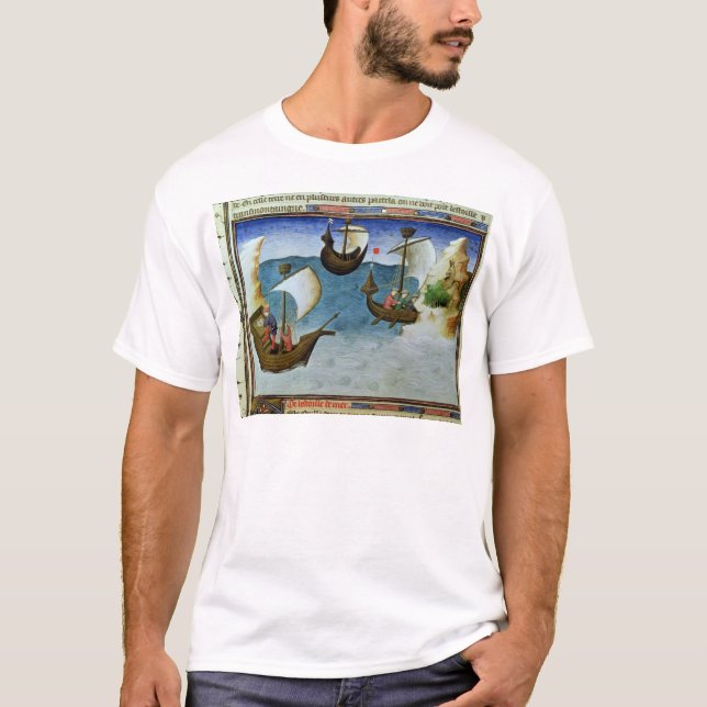 Camiseta Navegadores que usan un astrolabio (Anverso)