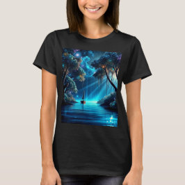 Camiseta Navegando en una bella noche