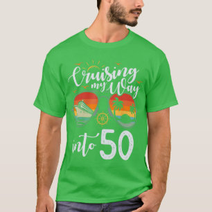 Camiseta Navegando hacia los 50 Cumpleaños divertidos 50 Na