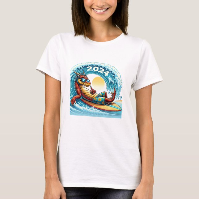 Camiseta navegando por el año del dragón (Anverso)