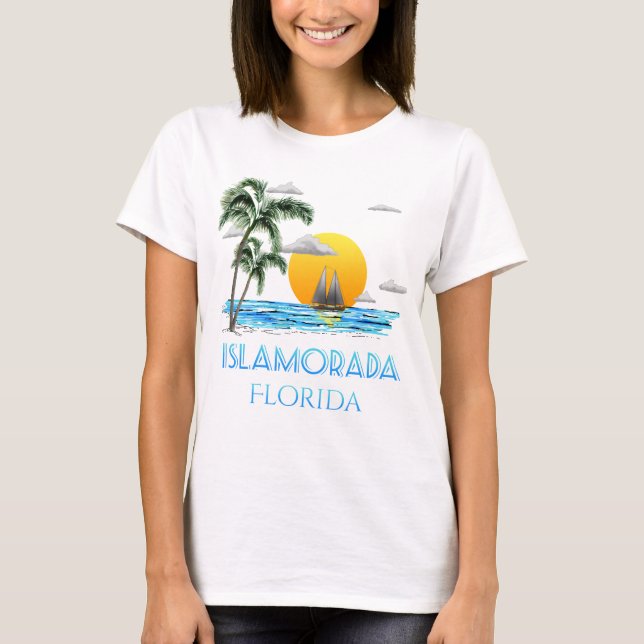Camiseta Navegando por Islamorada Florida Keys (Anverso)