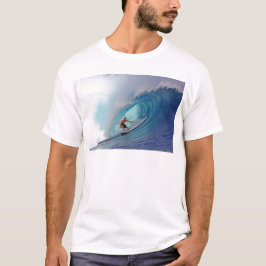Camiseta Navegando por las islas Mentawai de gran ola azul