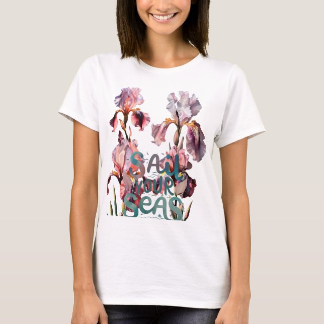 Camiseta Navegar por los mares | Diseño de Aventura Náutica (Anverso)