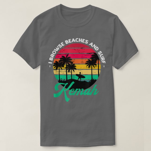 Camiseta Navego por las playas y el surf en Texas (Diseño del anverso)