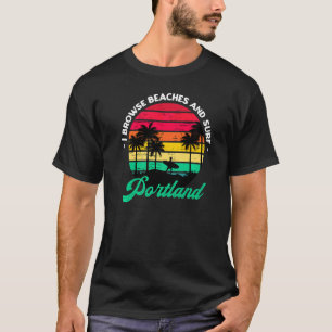Camiseta Navego Por Las Playas Y El Surf Portland Surfing M