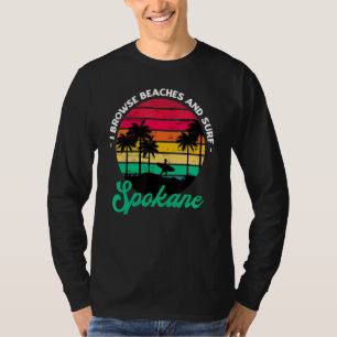 Camiseta Navego Por Las Playas Y El Surf Spokane Surfing Wa