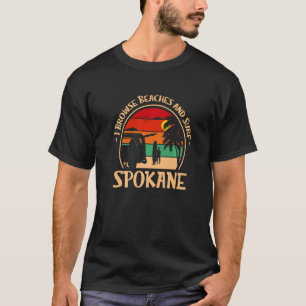 Camiseta Navego Por Las Playas Y El Surf Spokane Surfing Wa