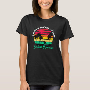 Camiseta Navego Por Las Playas Y Practico Surf Golden Meado