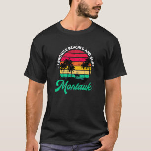 Camiseta Navego Por Las Playas Y Surf Montauk Surfing New Y