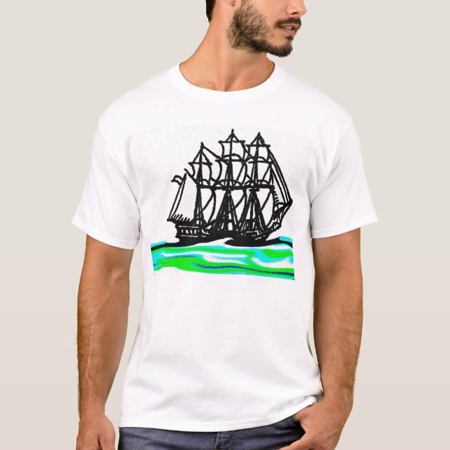 Camiseta Navegue mi nave (Anverso)