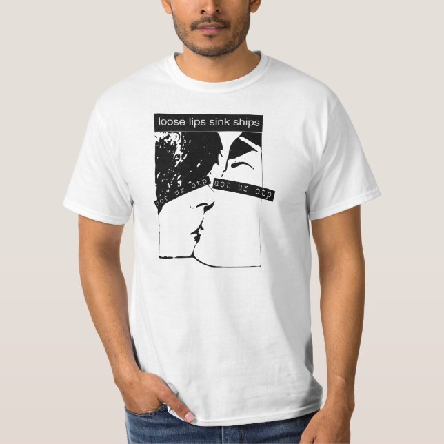 Camiseta Naves flojas del fregadero de los labios (Anverso)