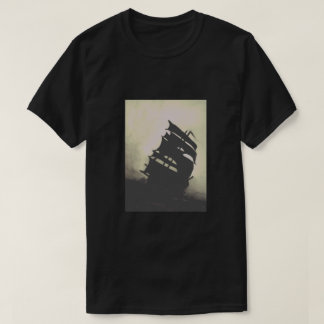 Camiseta Naves pintadas a mano de la tormenta de la perla