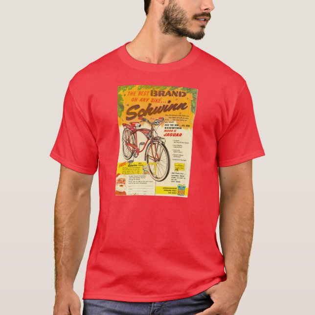 Camiseta Navidad 1958 del anuncio de la bici de Schwinn de (Anverso)