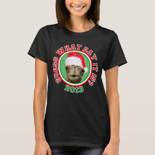 Camiseta Navidad 2013 de Santa del camello del día de chep
