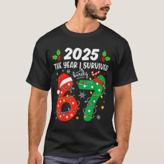 Camiseta Navidad 2025 El Año en que Apenas Sobreviví Seis S