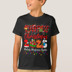 Camiseta Navidad 2025 Luces de Navidad Creando Recuerdos Ju