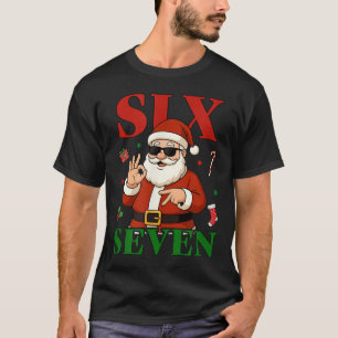 Camiseta Navidad 67 Seis Siete Divertido Gen Z Alpha Lengua