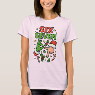 Camiseta Navidad 67 Tee Six Seven Meme Mujeres Fie