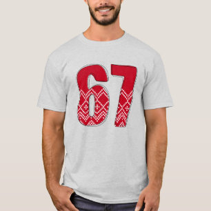 Camiseta Navidad 67 Tee Six Seven Meme Números Nav