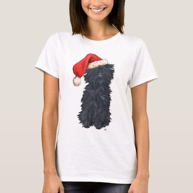 Camiseta Navidad Affenpinscher (Anverso)