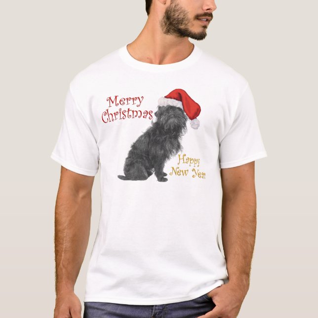 Camiseta Navidad Affenpinscher (Anverso)