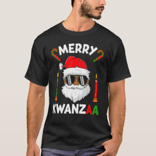 Camiseta Navidad Afroamericana Feliz Kwanzaa Santa Cl