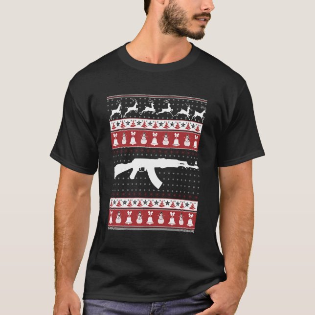 Camiseta Navidad Ak47 Feo Para Navidades (Anverso)