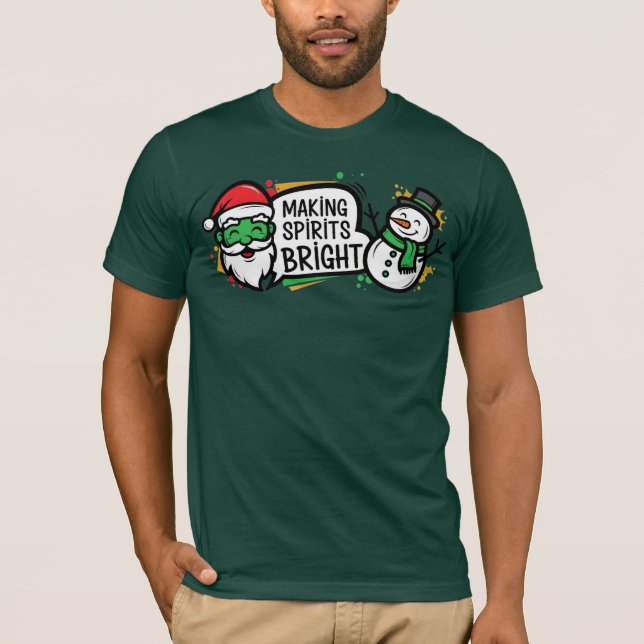 Camiseta Navidad Alegrando Espíritus (Anverso)