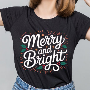 Camiseta Navidad Alegre y Brillante