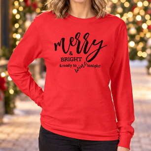 Camiseta Navidad Alegre y Brillante