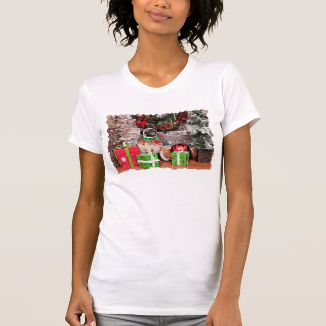 Camiseta Navidad - barro amasado - lirio Lou (Anverso)