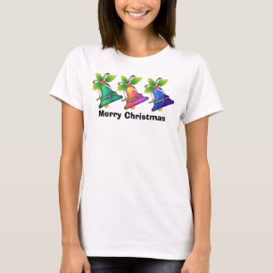 Camiseta Navidad Bell con Holly-20, wi de Bell de navidad
