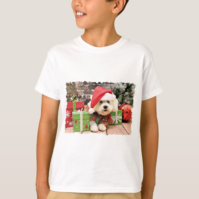 Camiseta Navidad - Bichon Frise - margarita (Anverso)