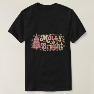 Camiseta Navidad Bonita Alegre y Brillante