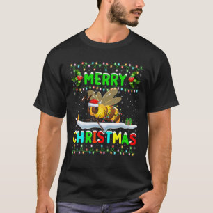 Camiseta Navidad Bumble Bee Iluminando Santa Merry Bum
