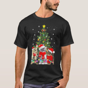 Camiseta Navidad Con Mi Familia De Gatos Pijamas De Gato