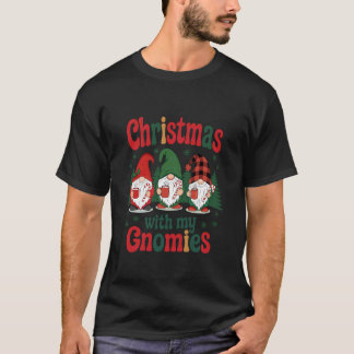 Camiseta Navidad con mis Gnomies divertidos Gnomos de jardí
