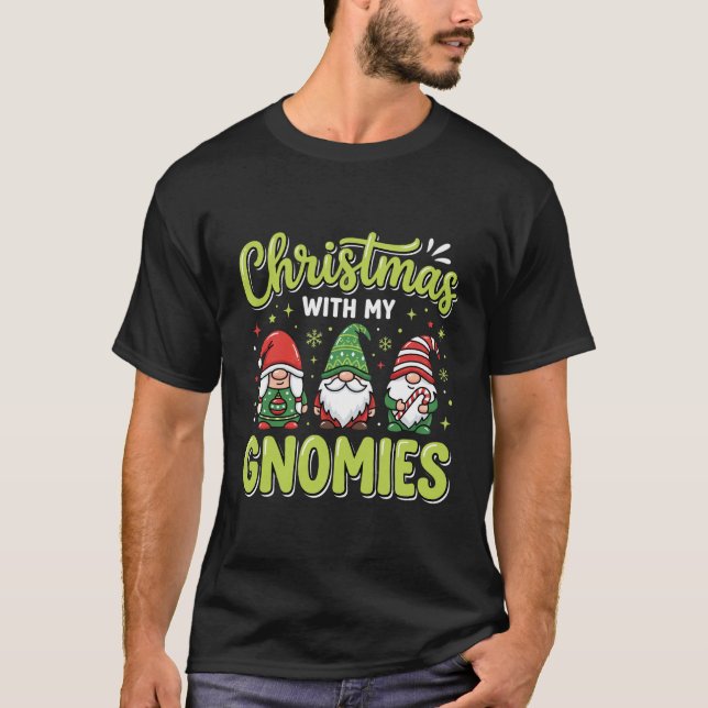 Camiseta Navidad Con Mis Gnomitos Fiesta Gnome (Anverso)