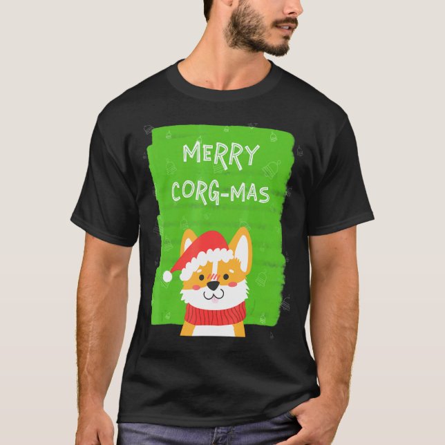 Camiseta Navidad Corgi Feliz Corgmas (Anverso)