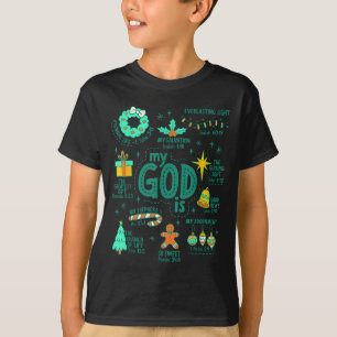 Camiseta Navidad Cristiana Mi Dios Es Jesús Es La Razón