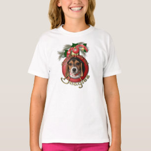 Camiseta Navidad - cubierta los pasillos - beagles