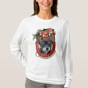 Camiseta Navidad - cubierta los pasillos - chihuahuas -