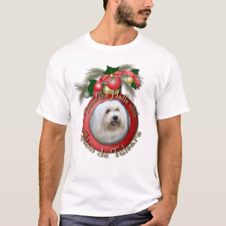 Camiseta Navidad - cubierta los pasillos - Cotons