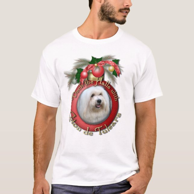 Camiseta Navidad - cubierta los pasillos - Cotons (Anverso)