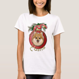 Camiseta Navidad - cubierta los pasillos - Poms